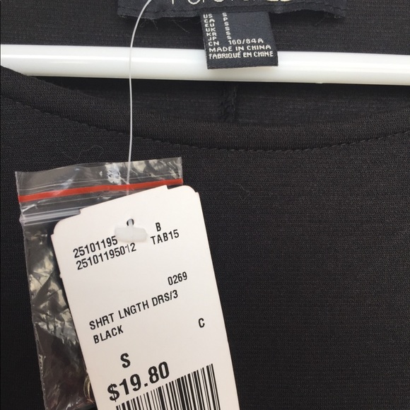 Black XXI dress with gold button details. Sz Small - Picture 4 of 5